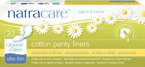 Natracare Organic Cotton Panty Liners Ultra Thin- 22ct - YesWellness.com