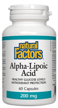 Natural Factors Alpha-Lipoic Acid 200mg Capsules - 60 Capsules - YesWellness.com