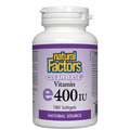 Natural Factors Clear Base Vitamin E 400 IU Natural Source Softgels - YesWellness.com