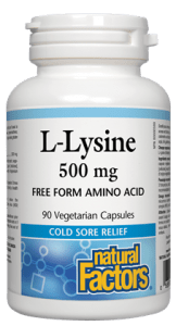 Natural Factors L-Lysine 500mg - YesWellness.com