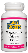 Natural Factors Magnesium Citrate 150mg Capsules - YesWellness.com