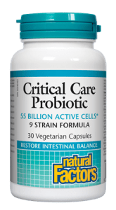 Natural Factors Premium Formula Critical Care Probiotic 55 Billion Active Cells 30 Vegetarian Capsules - YesWellness.com