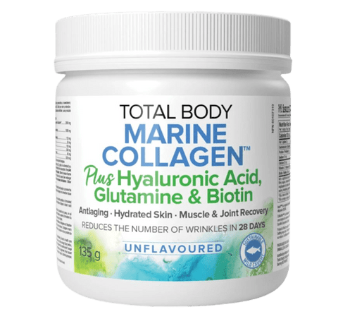 Natural Factors Total Body Plus Marine Collagen Unflavoured 135g Powder - YesWellness.com