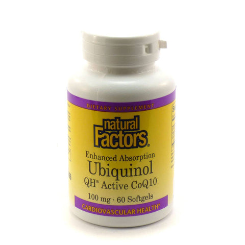Natural Factors Ubiquinol Active CoQ10 100mg Softgels - YesWellness.com