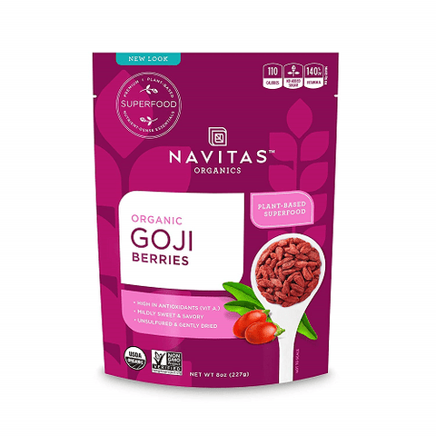 Navitas Organics Organic Goji Berries 227 Grams - YesWellness.com