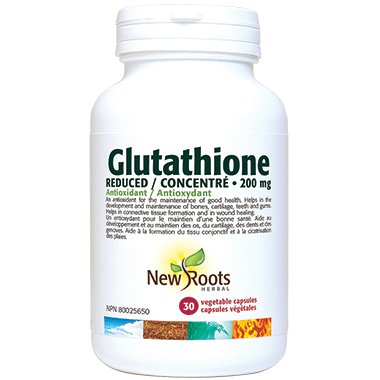 New Roots Herbal Glutathione Reduced 200mg + Vitamin C 50 mg New Roots Herbal Glutathione Reduced 200mg + Vitamin C 50 mg
