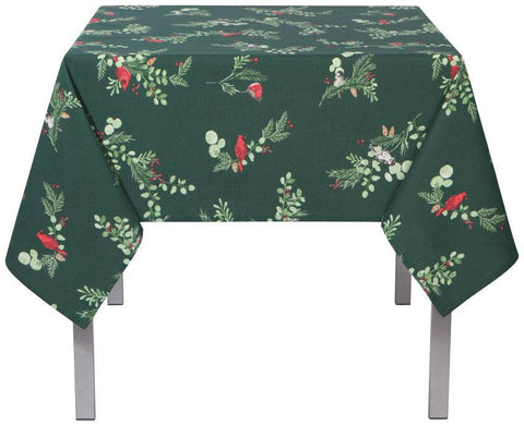 Now Designs Forest Birds Tablecloth - 60 x 60 Inch - YesWellness.com