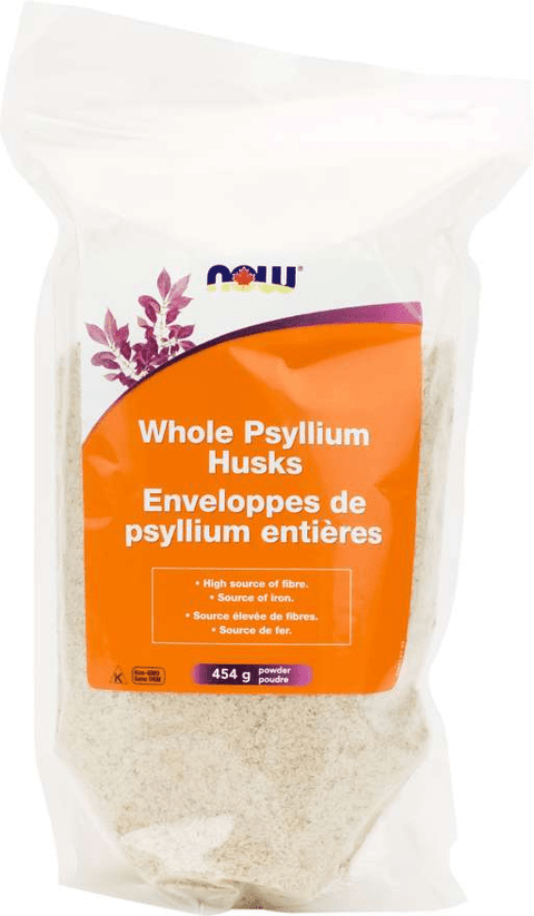 Now Foods Whole Psyllium Husks 454 grams - YesWellness.com
