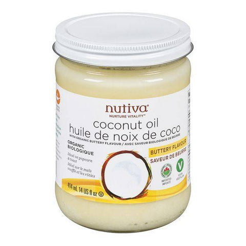 Nutiva Buttery Refined Coconut Oil 414 ml - YesWellness.com