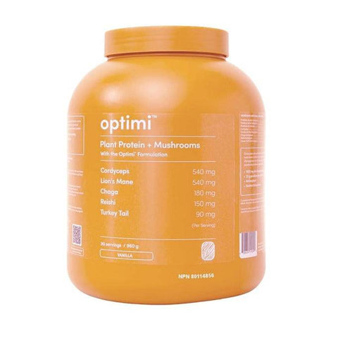 Optimi Plant Protein + Mushrooms - Vanilla - YesWellness.com