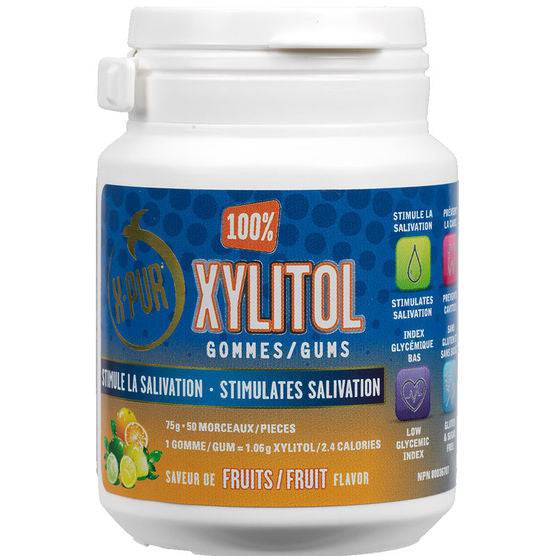 Oral Science XPUR Xylitol Gum 50 Count (Various Flavours)