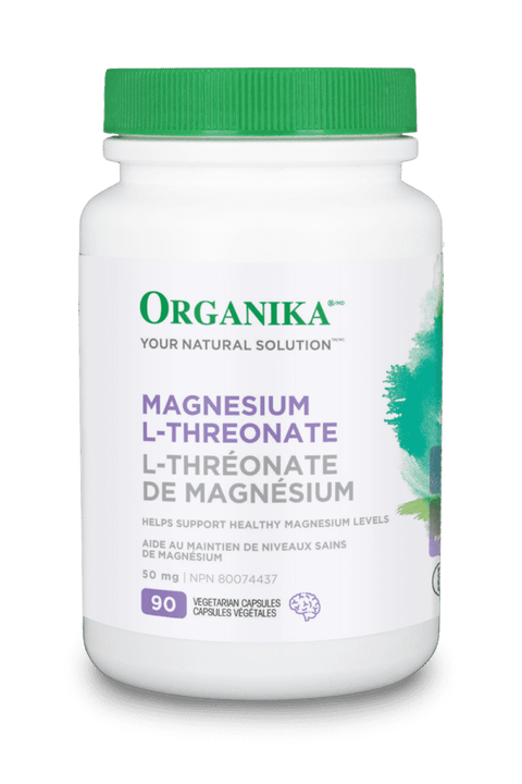 Organika Magnesium L-Threonate 90 Vegetarian Capsules - YesWellness.com
