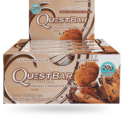 Quest Protein Bar Double Chocolate Chunk 12 Bars - YesWellness.com