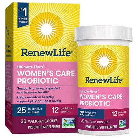 Renew Life Ultimate Women's Care Probiotic 25 Billion 30 Capsules - YesWellness.com