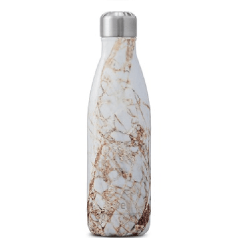 S'well Bottle The Elements Collection Stainless Steel Water Bottle Calacatta Gold - YesWellness.com