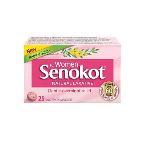 Senokot Natural Laxative For Women 25 Tablets - YesWellness.com