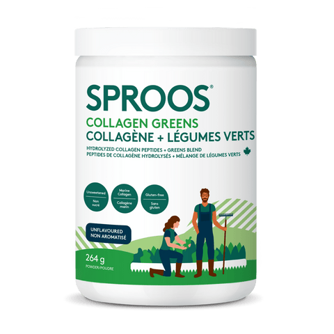 Sproos Collagen Greens Unflavoured 264g - YesWellness.com