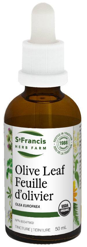 St. Francis Herb Farm Olive Leaf Tincture 50mL - YesWellness.com