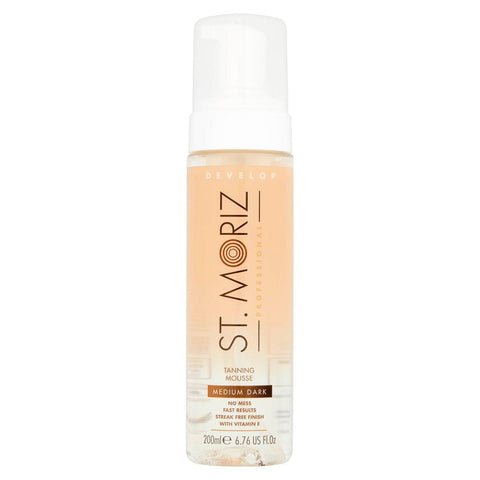 St. Moriz Professional Tanning Mousse Medium Dark Clear 200 ml - YesWellness.com