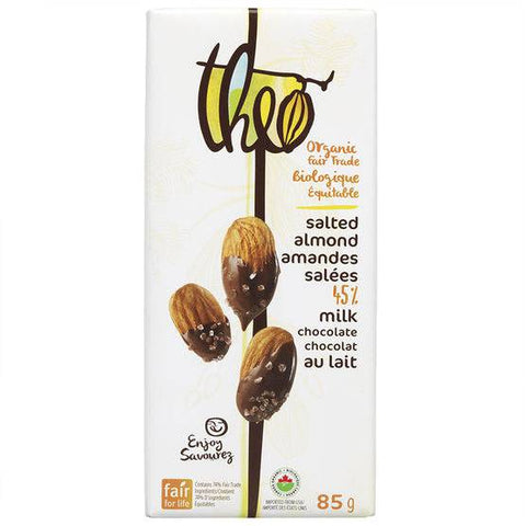 Theo Organic and Fair Trade 45% Milk Chocolate - YesWellness.com