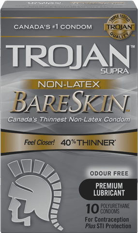 Trojan Supra Non-Latex BareSkin Lubricated Polyurethane Condoms - Odou Trojan Supra Non-Latex BareSkin Lubricated Polyurethane Condoms - Odou