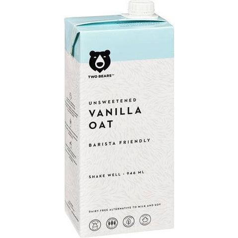 Expires May 2024 Clearance Two Bears Unsweetened Vanilla Oat 946mL - YesWellness.com