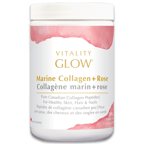 Vitality Glow Marine Collagen + Rose 200g - YesWellness.com