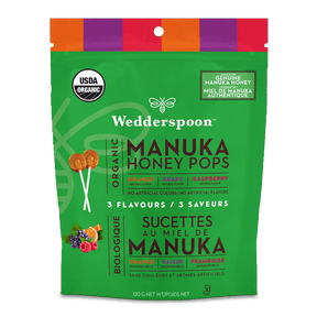 Wedderspoon Organic Manuka Honey Pops Variety Pack 120g - YesWellness.com
