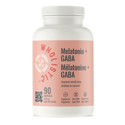 Wholistic Melatonin + GABA 105mg 90 Capsules - YesWellness.com