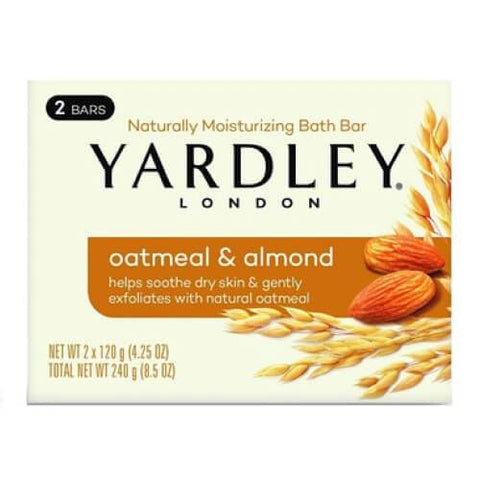 Yardley Oatmeal and Almond Bar Soap - 2 Pack - YesWellness.com