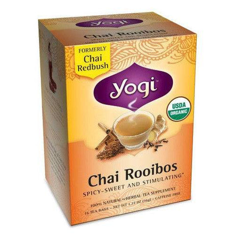 Yogi Teas Chai Rooibos Tea - 16 Tea Bags - YesWellness.com