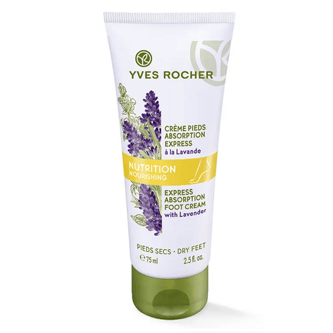 Yves Rocher Express Absorption Foot Cream with Lavender 75mL - YesWellness.com