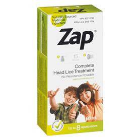Zap Complete Head Lice Treatment Spray 60ml - YesWellness.com