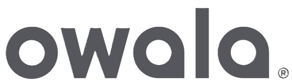 Logo of Owala, featuring a modern and minimalist typeface with lowercase, connected letters reflecting simplicity and functionality.
