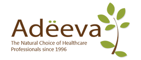 The Adeeva logo shows the word “Adëeva” with a green leafy branch, symbolizing natural health and wellness.