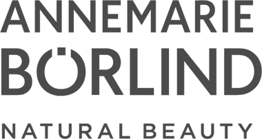 The AnneMarie Börlind logo shows the brand name in bold uppercase letters with the tagline “Natural Beauty” beneath.