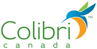 The Colibri logo shows “Colibri” in green text with “canada” below, alongside a colorful hummingbird symbol in blue, green, and orange.
