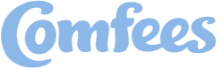 The Comfees logo features the word “Comfees” in rounded, lowercase lettering with a soft, playful style, typically shown in light blue to convey comfort, gentleness, and child-friendly care.