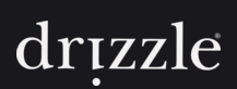 The Drizzle Honey logo shows the word “drizzle” in a simple white serif font on a black background, giving it a clean and modern look.