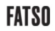 The Fatso logo features the brand name in bold, black, all-uppercase letters with a clean, sans-serif font, conveying a strong and modern visual identity.