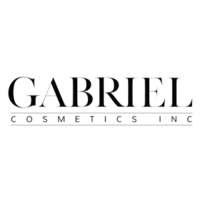 The Gabriel Cosmetics logo features the brand name “GABRIEL” in bold, elegant uppercase serif font, with “COSMETICS INC” in smaller capital letters beneath it, separated by two fine horizontal lines for a clean and sophisticated look.