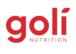 The Goli Nutrition logo features the word “goli” in bold, rounded lowercase red letters, with “NUTRITION” written smaller underneath in uppercase red text on a white background.