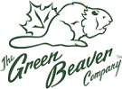The Green Beaver logo shows a beaver with a maple leaf tail and the brand name in cursive, symbolizing its Canadian and eco-friendly identity.