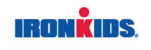The IronKids logo features the word "IRONKIDS" in bold blue capital letters, with the letter "K" stylized in red and topped by a red dot, resembling a child-like figure.