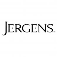 The Jergens logo features the brand name “JERGENS” in elegant, black, all-capital serif lettering, reflecting simplicity, tradition, and refined skincare heritage.
