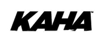 The Kaha Nutrition logo shows the word “KAHA” in bold, black, slanted capital letters, giving a strong and energetic appearance.