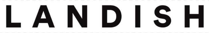 The Landish logo displays the word “LANDISH” in bold, black, uppercase letters with a clean, minimalist font on a white background.