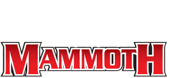 A bold, stylized wordmark reading “MAMMOTH” in bright red uppercase letters with a black outline.
