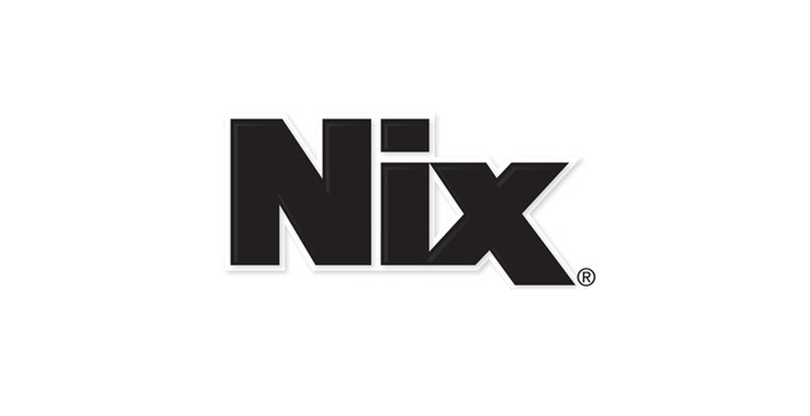 The NIX logo shows the word “Nix” in bold, black, uppercase letters with a clean, modern font on a white background, emphasizing clarity and trust.