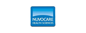 The Nuvocare Health Sciences logo is a blue rounded square with the words “Nuvocare Health Sciences” in white text centered inside.